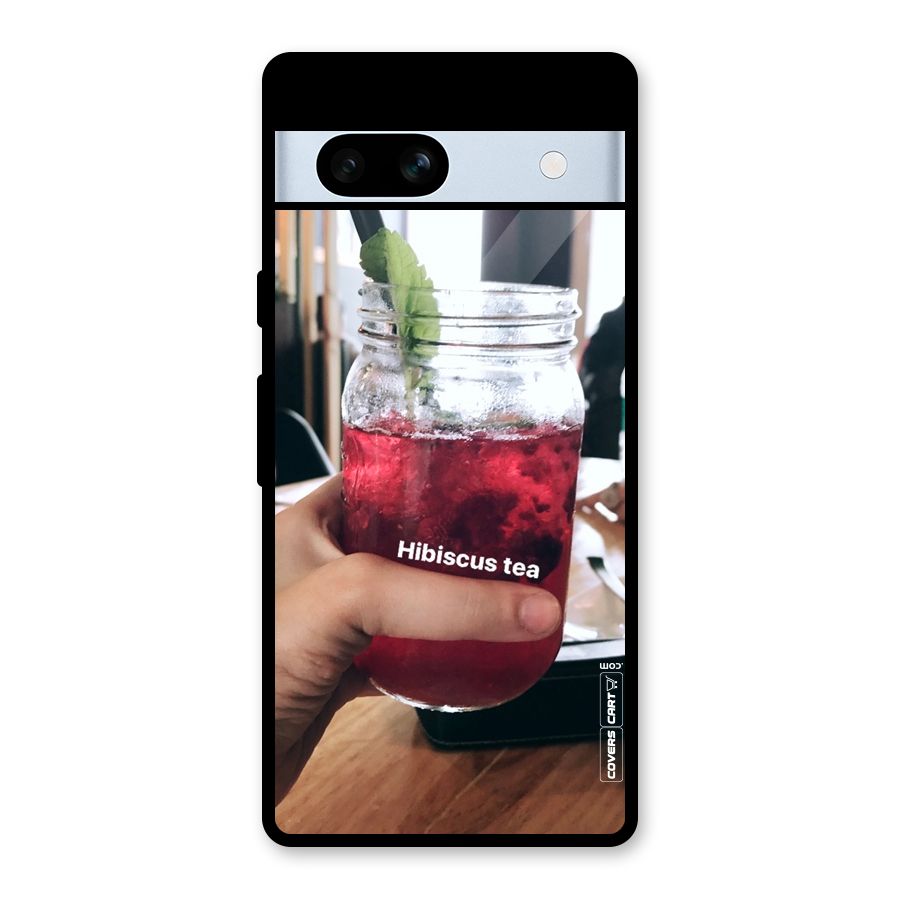 Hibiscus Tea Glass Back Case for Google Pixel 7a