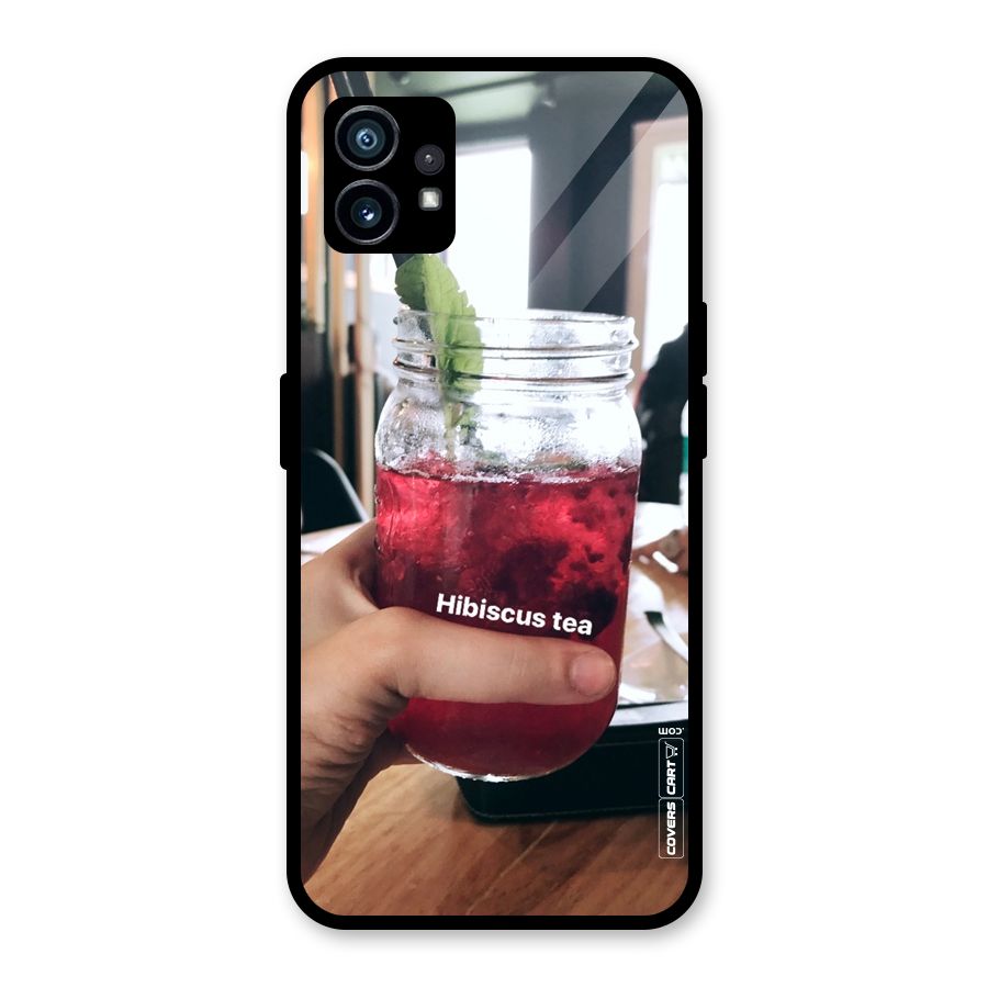 Hibiscus Tea Glass Back Case for Nothing Phone 1