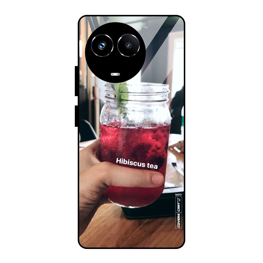 Hibiscus Tea Glass Back Case for Realme Narzo 60X
