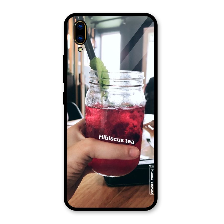 Hibiscus Tea Glass Back Case for Vivo V11 Pro