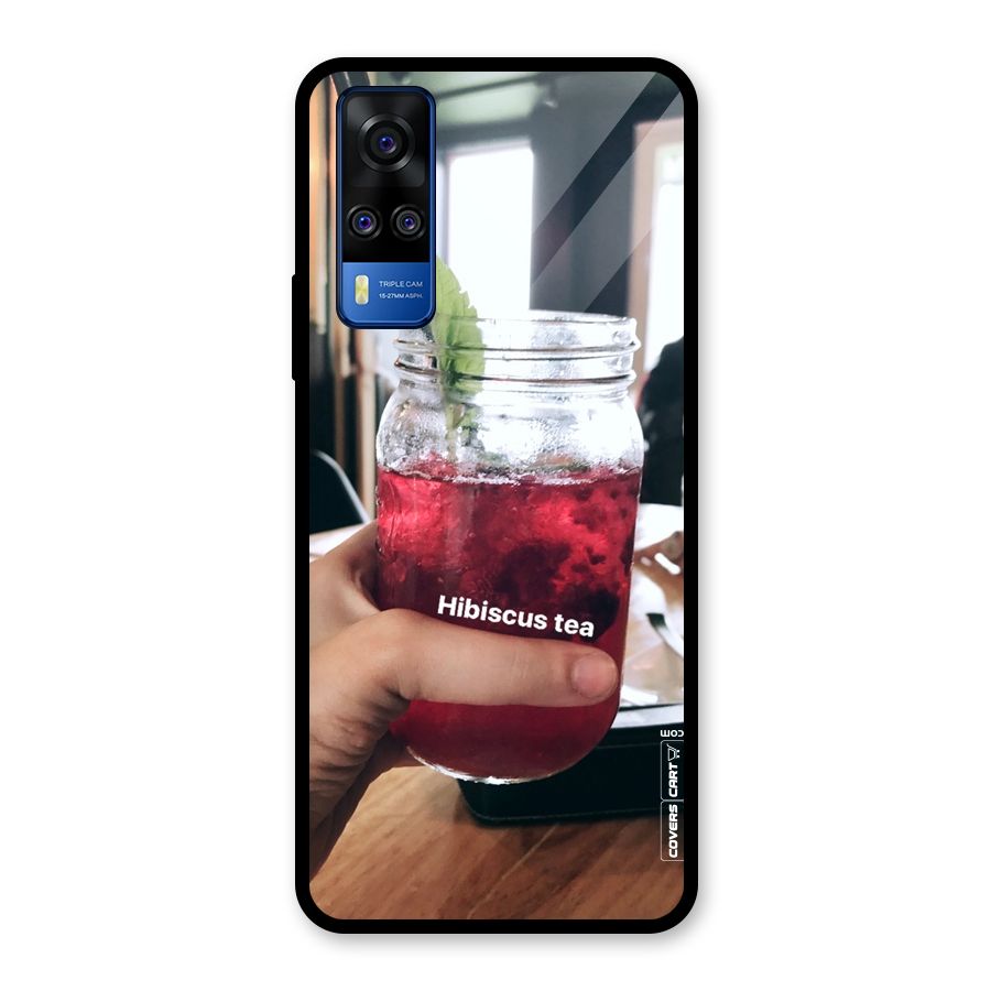Hibiscus Tea Glass Back Case for Vivo Y31