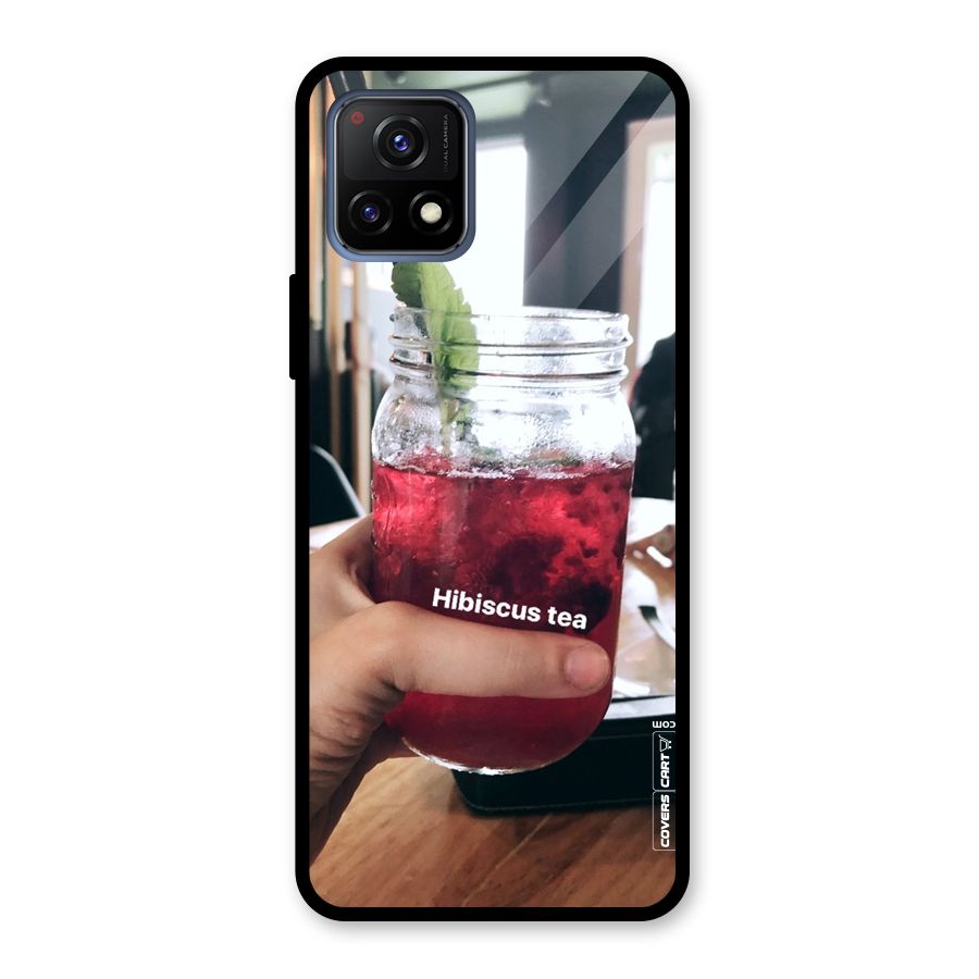 Hibiscus Tea Glass Back Case for Vivo Y72 5G