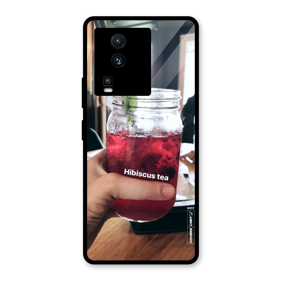 Hibiscus Tea Glass Back Case for Vivo iQOO Neo 7 Pro