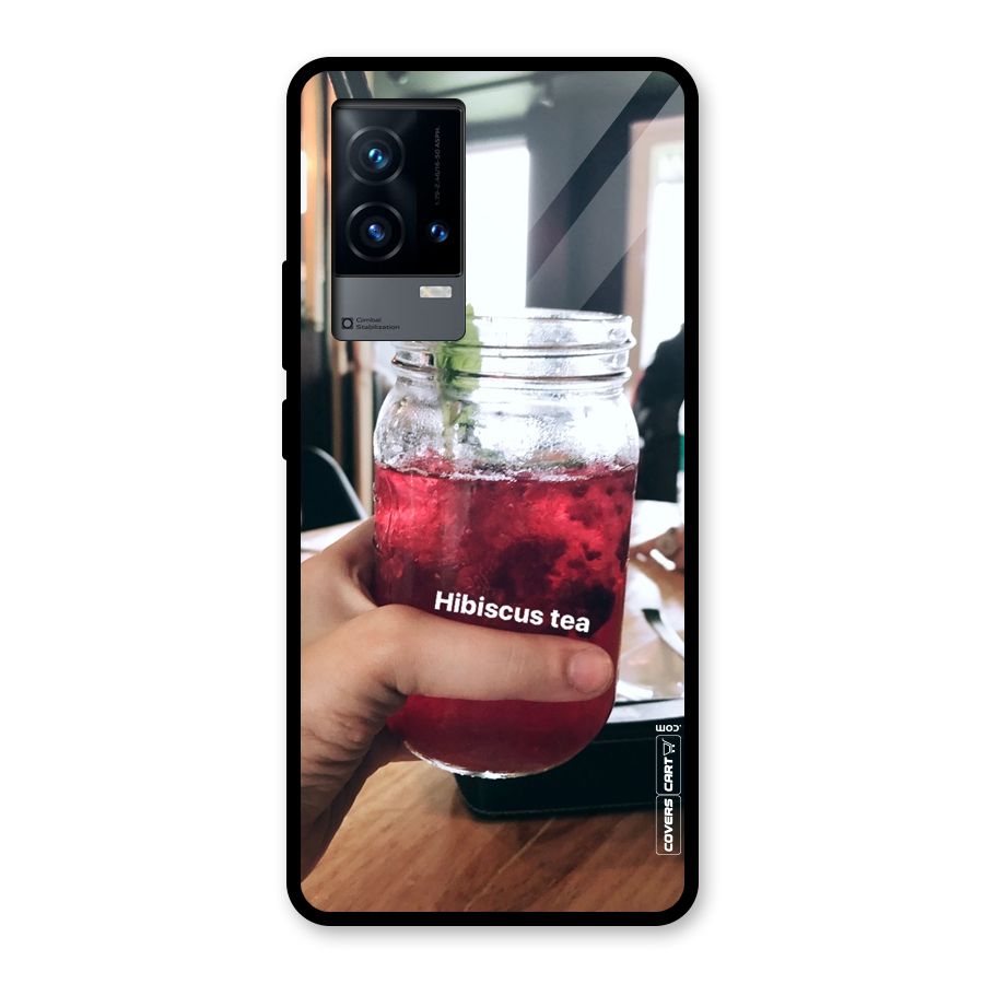 Hibiscus Tea Glass Back Case for iQOO 9 5G