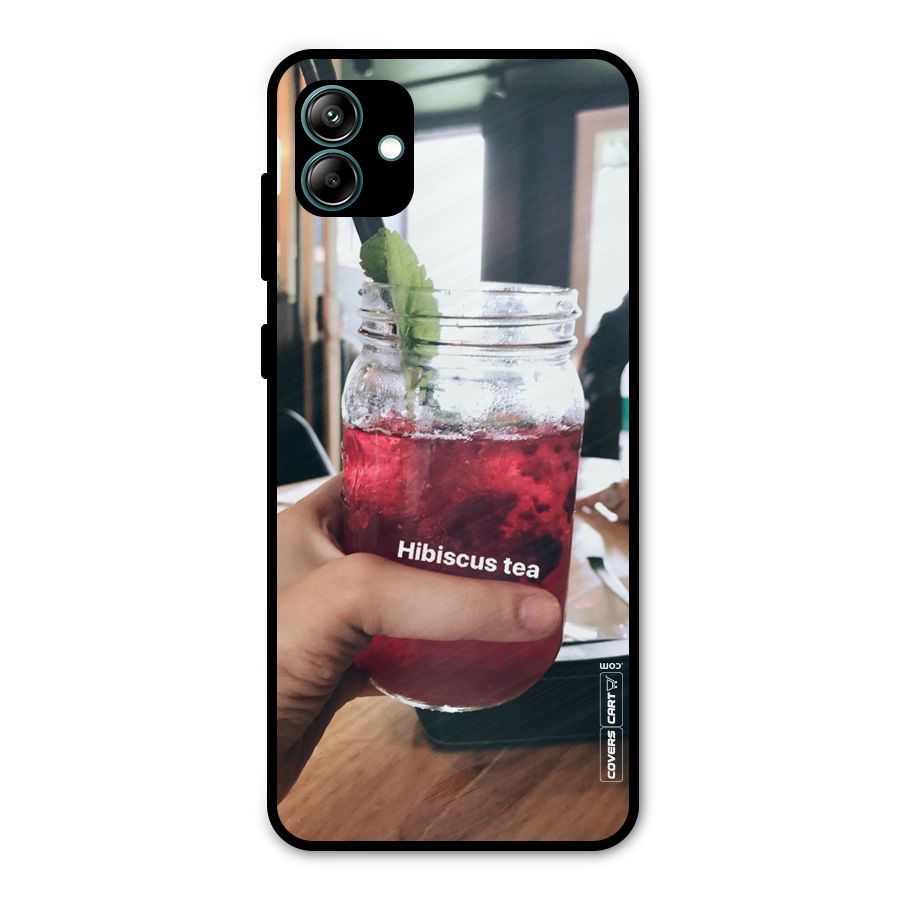 Hibiscus Tea Metal Back Case for Galaxy A04