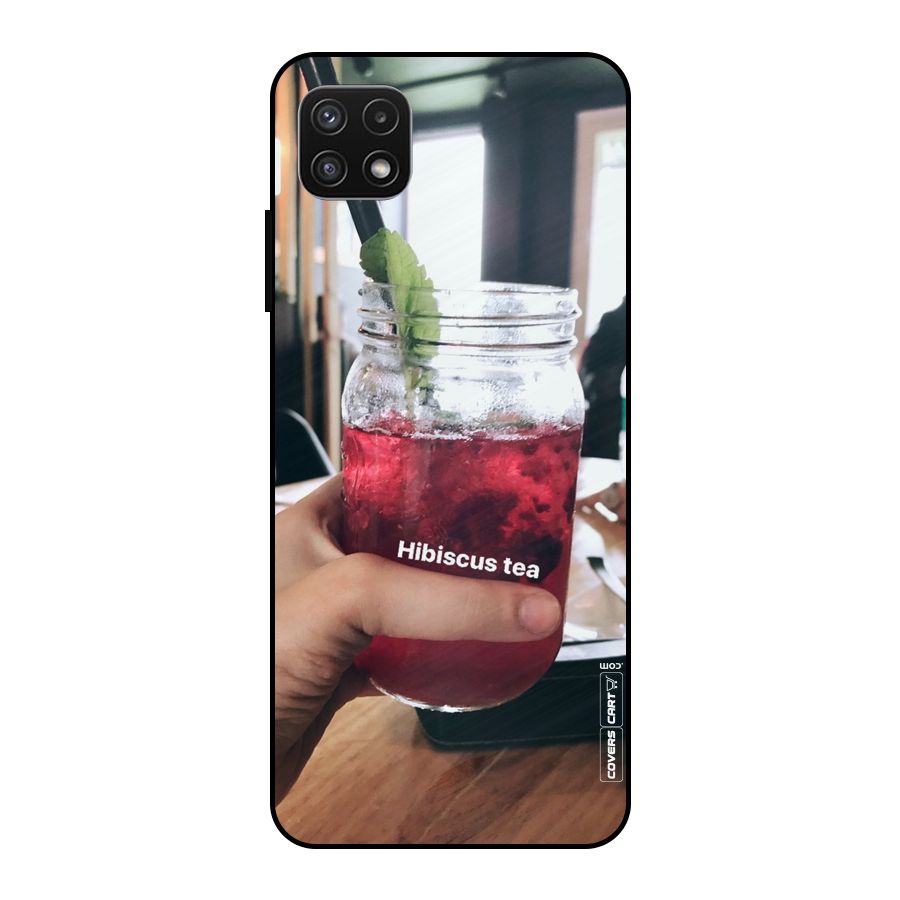Hibiscus Tea Metal Back Case for Galaxy A22 5G