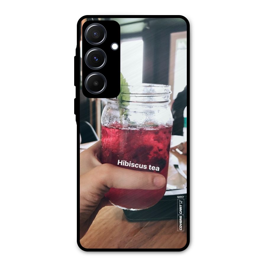 Hibiscus Tea Metal Back Case for Galaxy A55