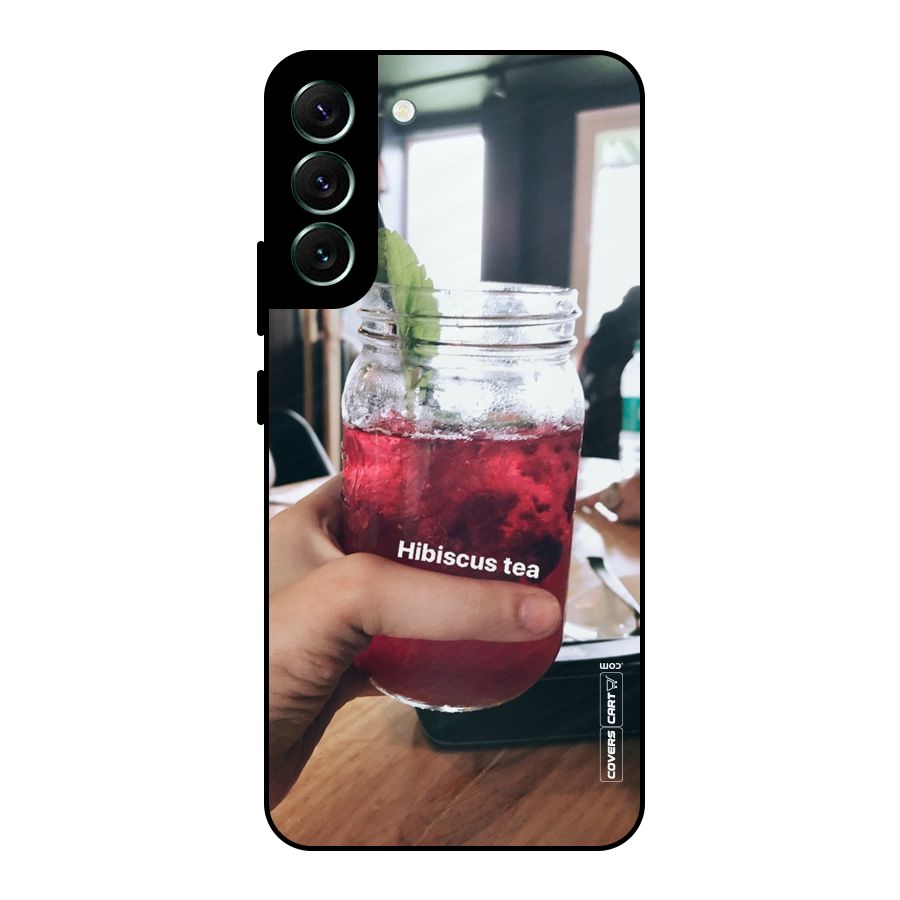 Hibiscus Tea Metal Back Case for Galaxy S22 Plus 5G