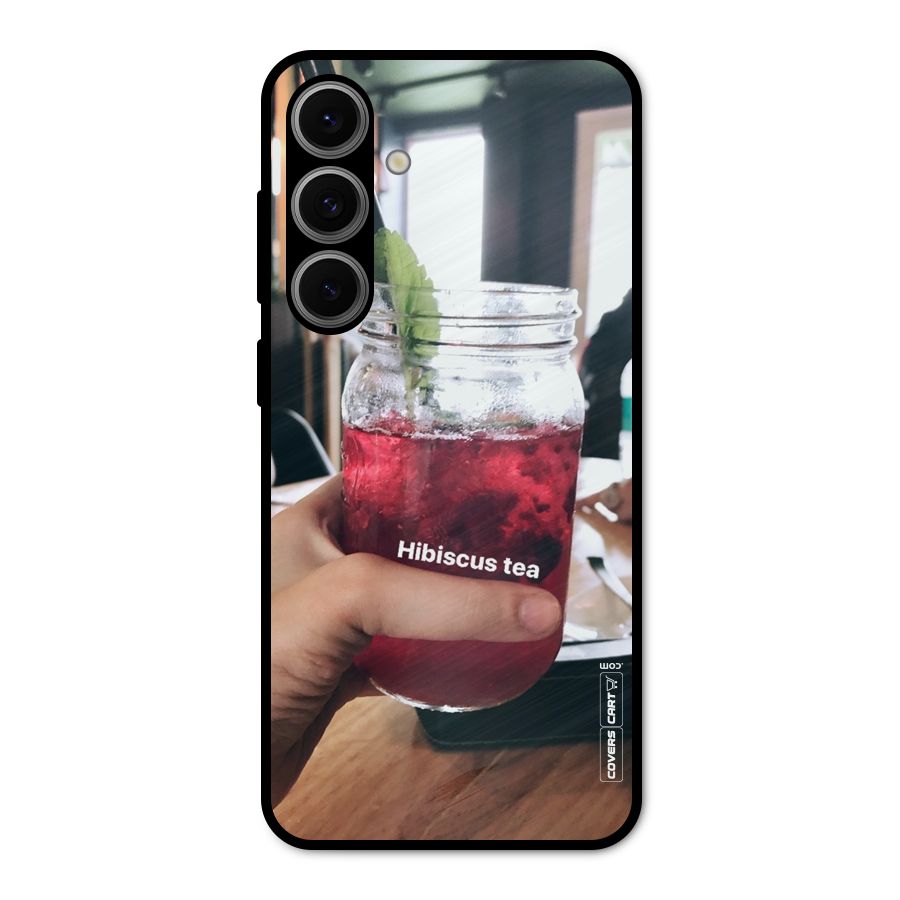 Hibiscus Tea Metal Back Case for Galaxy S24 FE