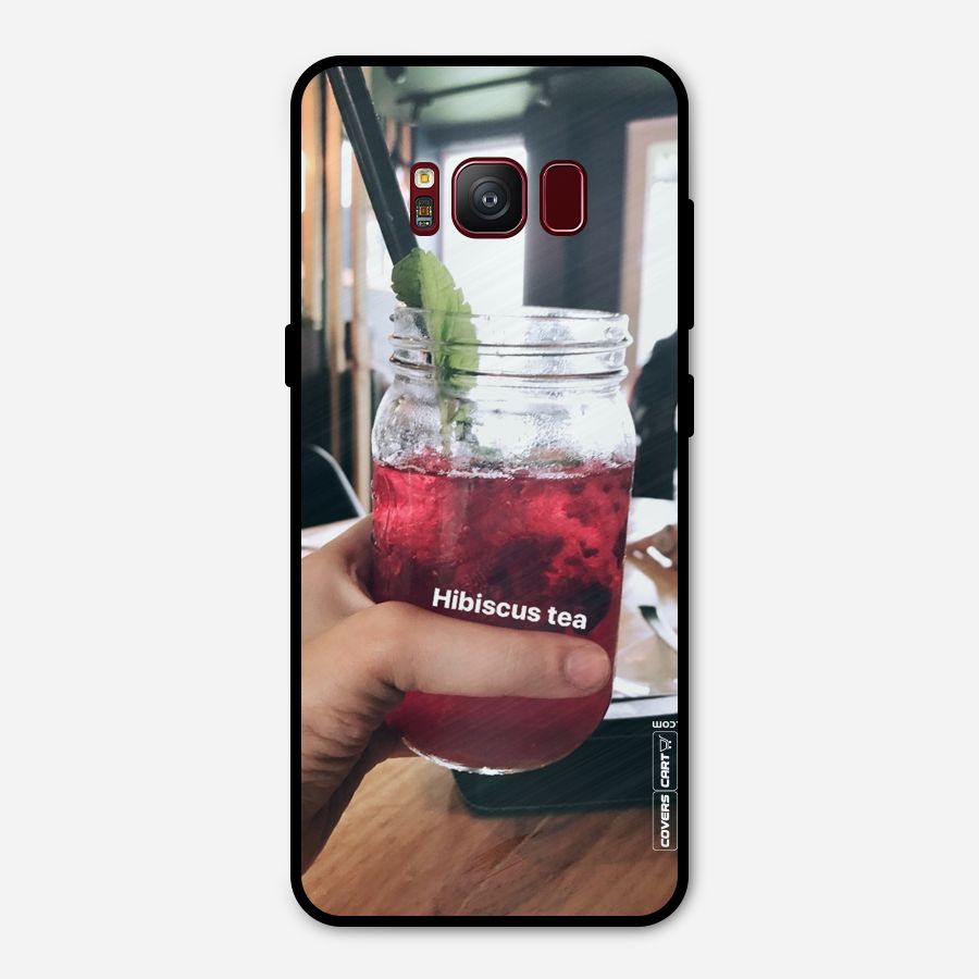 Hibiscus Tea Metal Back Case for Galaxy S8