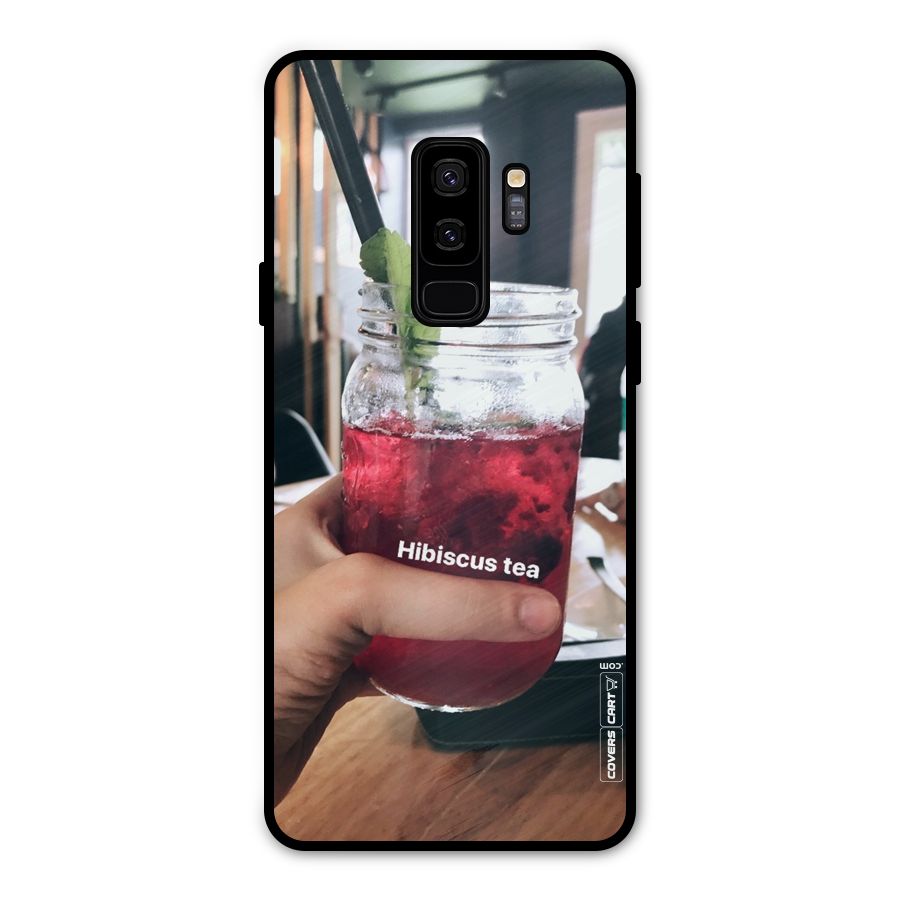 Hibiscus Tea Metal Back Case for Galaxy S9 Plus