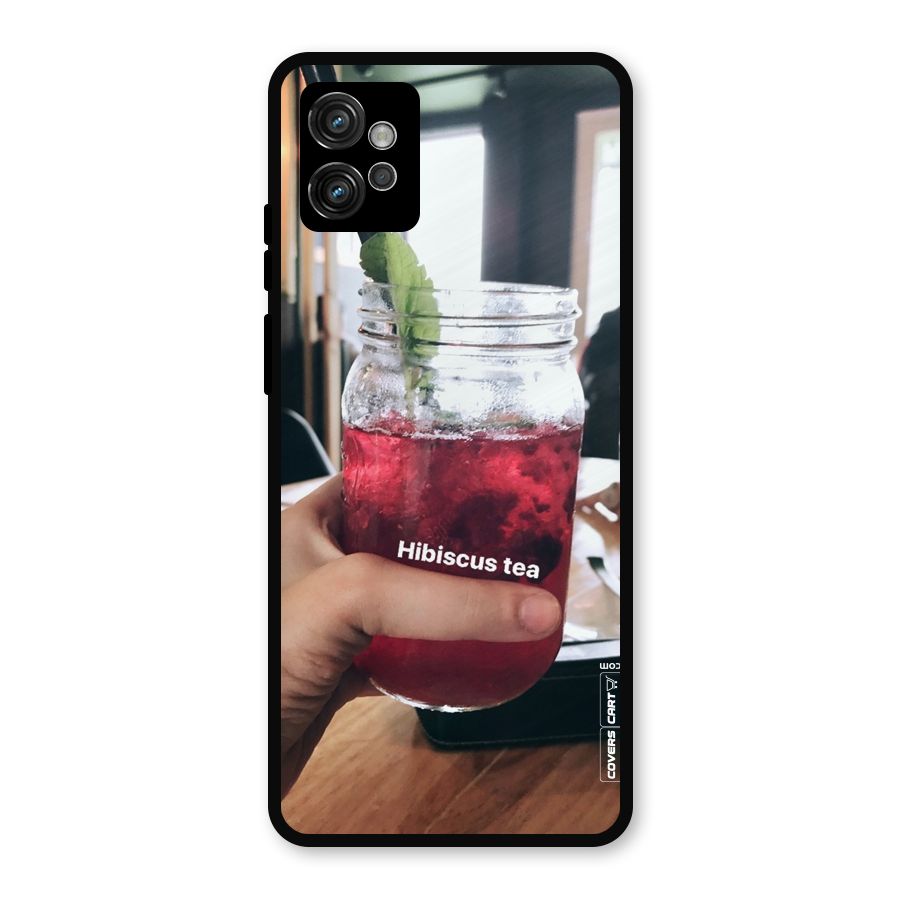 Hibiscus Tea Metal Back Case for Moto G32