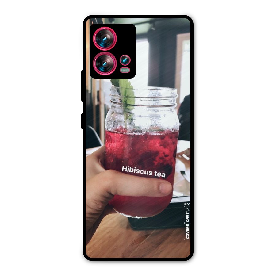 Hibiscus Tea Metal Back Case for Motorola Edge 30 Fusion