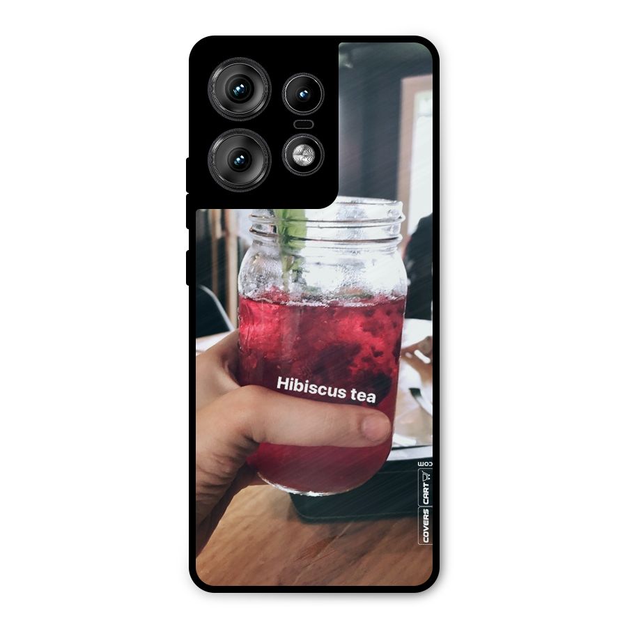Hibiscus Tea Metal Back Case for Motorola Edge 50 Pro
