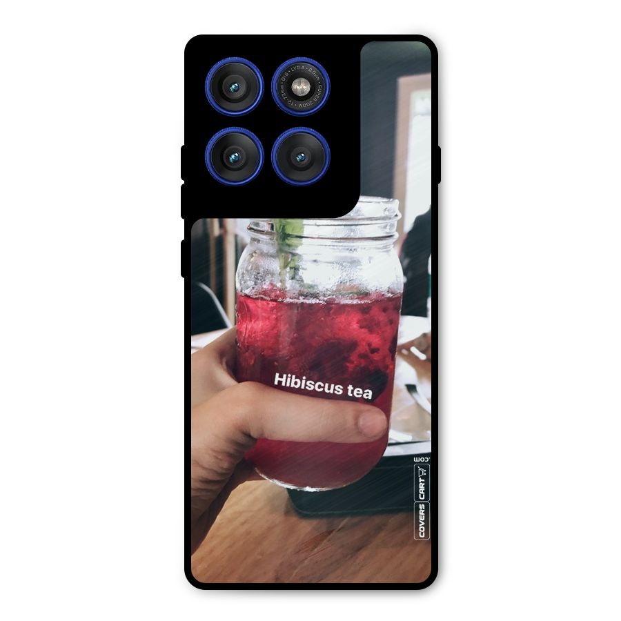 Hibiscus Tea Metal Back Case for Motorola Edge 60 Pro
