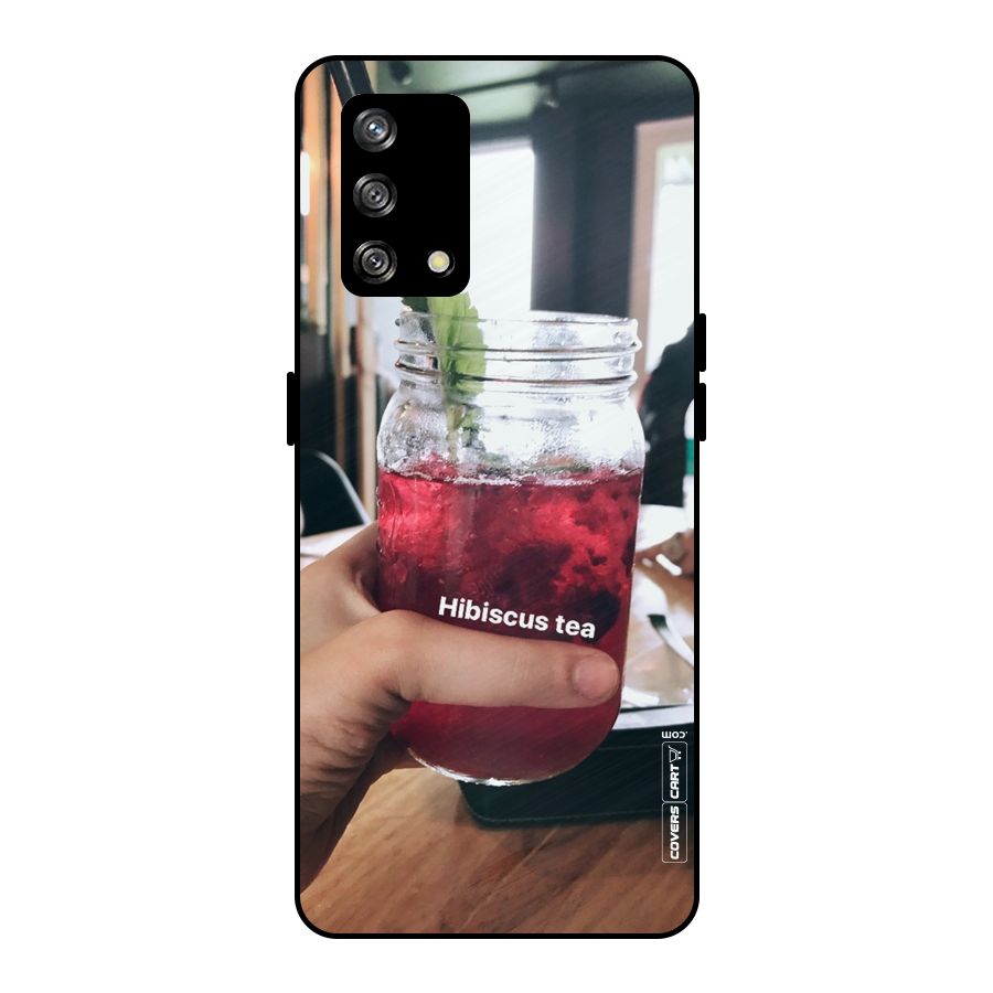 Hibiscus Tea Metal Back Case for Oppo F19