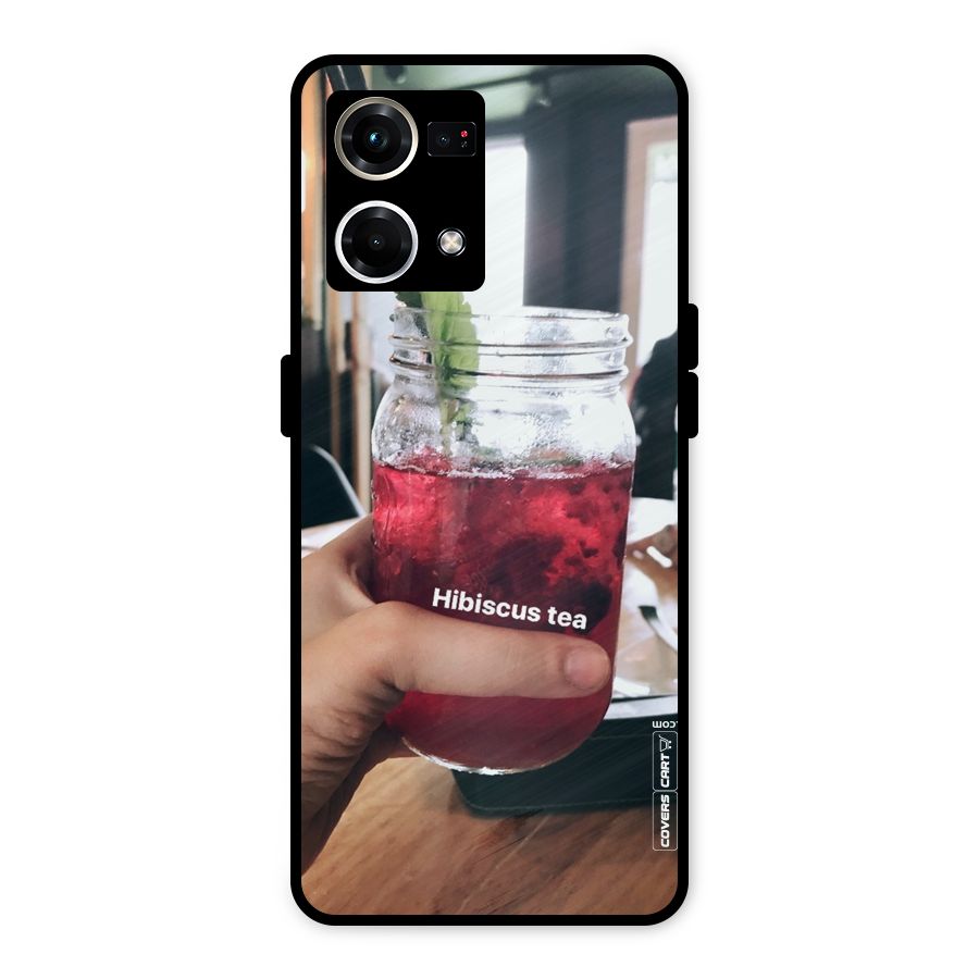 Hibiscus Tea Metal Back Case for Oppo F21s Pro 4G