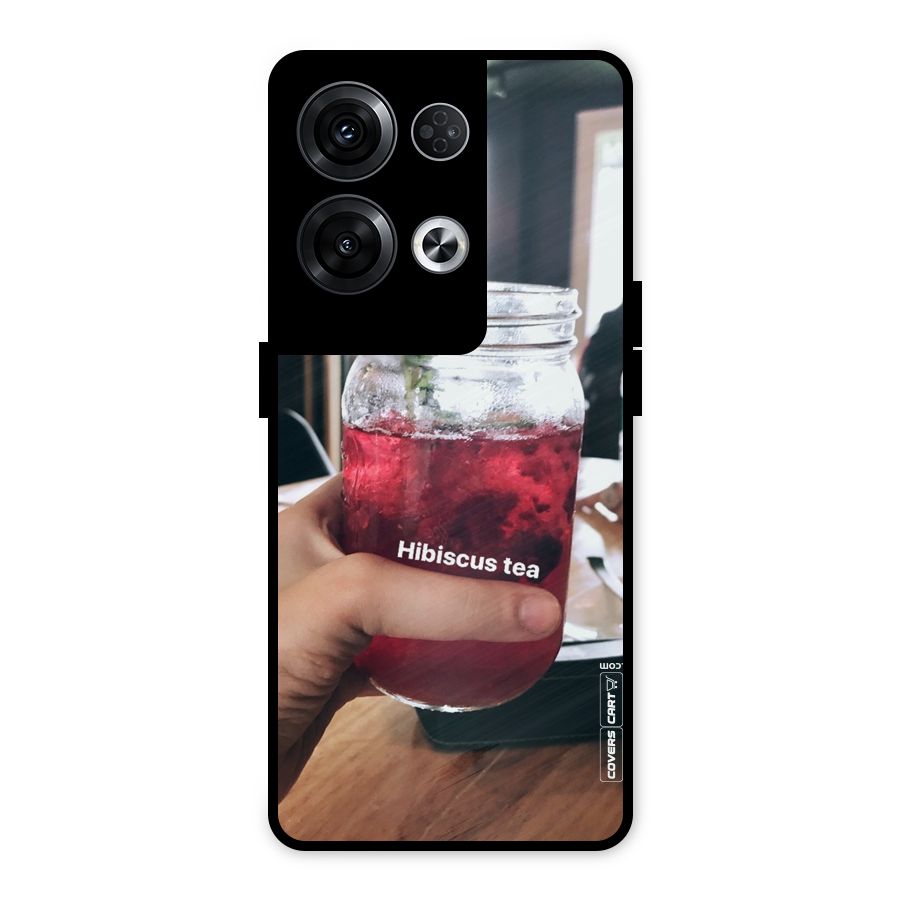 Hibiscus Tea Metal Back Case for Oppo Reno8 Pro 5G