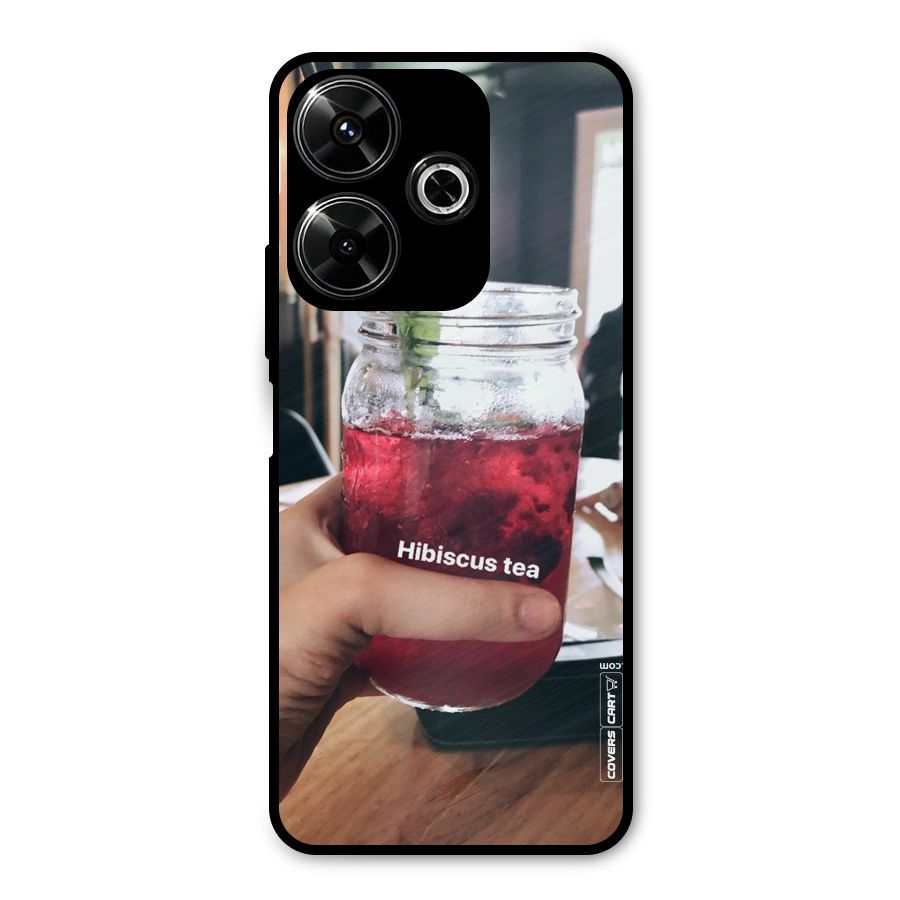 Hibiscus Tea Metal Back Case for Poco M6 Plus