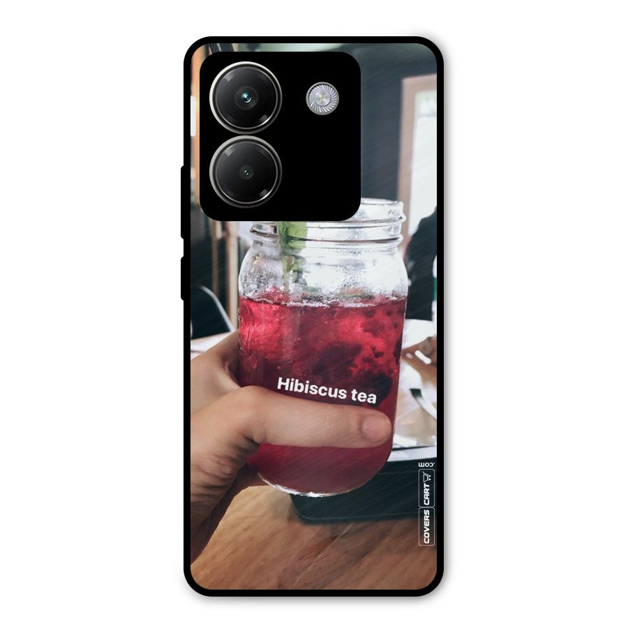 Hibiscus Tea Metal Back Case for Poco M7 Pro 5G