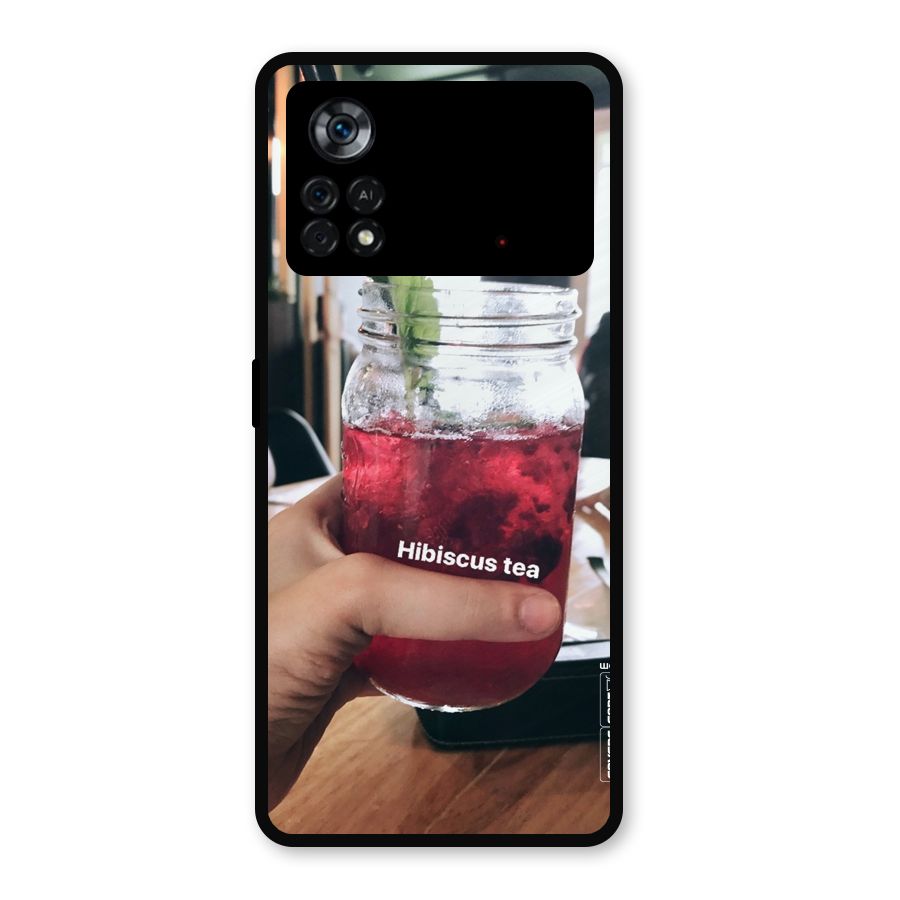Hibiscus Tea Metal Back Case for Poco X4 Pro 5G
