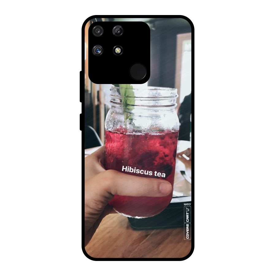 Hibiscus Tea Metal Back Case for Realme Narzo 50A