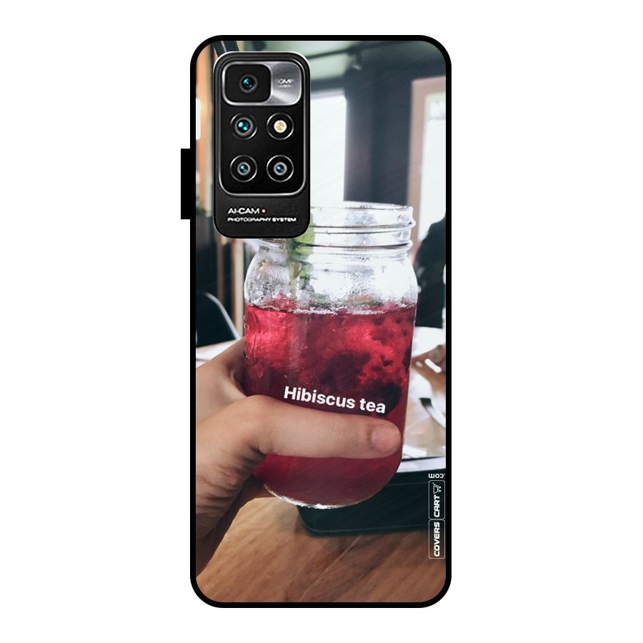 Hibiscus Tea Metal Back Case for Redmi 10 Prime