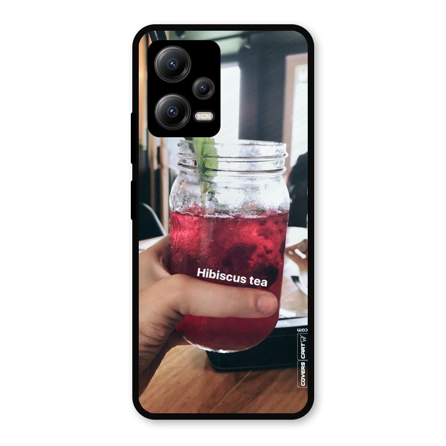 Hibiscus Tea Metal Back Case for Redmi Note 12 5G