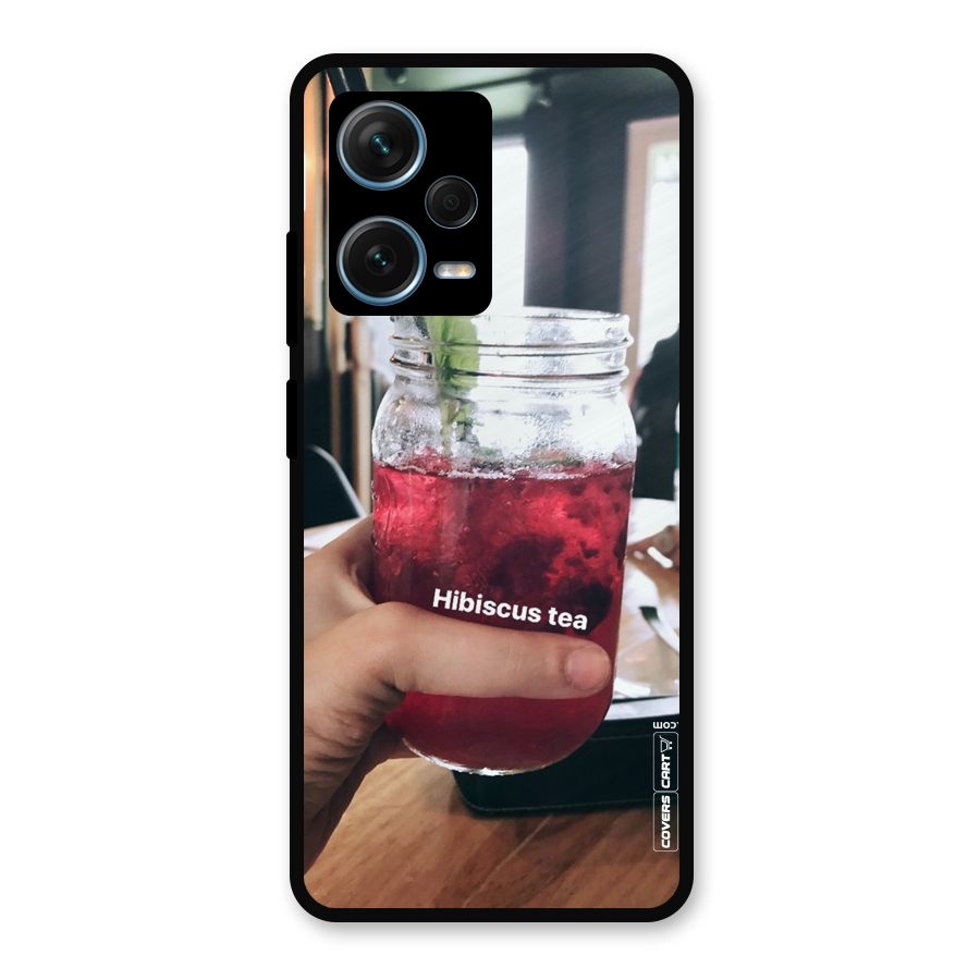 Hibiscus Tea Metal Back Case for Redmi Note 12 Pro Plus 5G