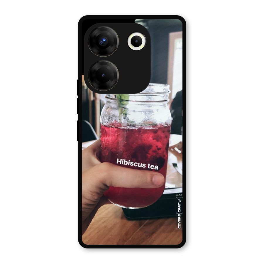 Hibiscus Tea Metal Back Case for Tecno Camon 20
