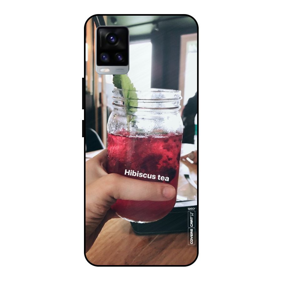 Hibiscus Tea Metal Back Case for Vivo V20 2021