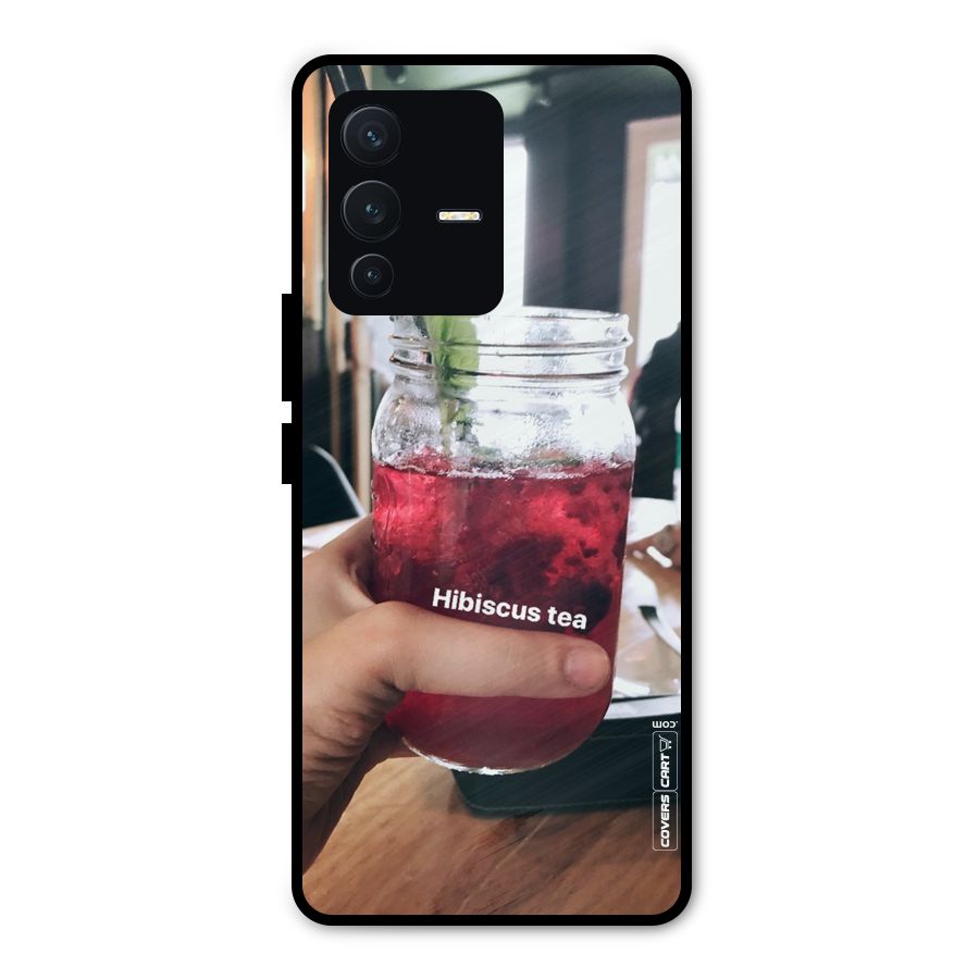 Hibiscus Tea Metal Back Case for Vivo V23 Pro