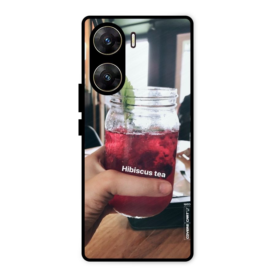Hibiscus Tea Metal Back Case for Vivo V29e