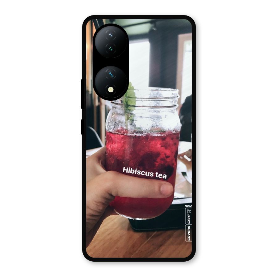 Hibiscus Tea Metal Back Case for Vivo Y100a