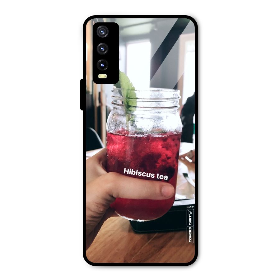 Hibiscus Tea Metal Back Case for Vivo Y20