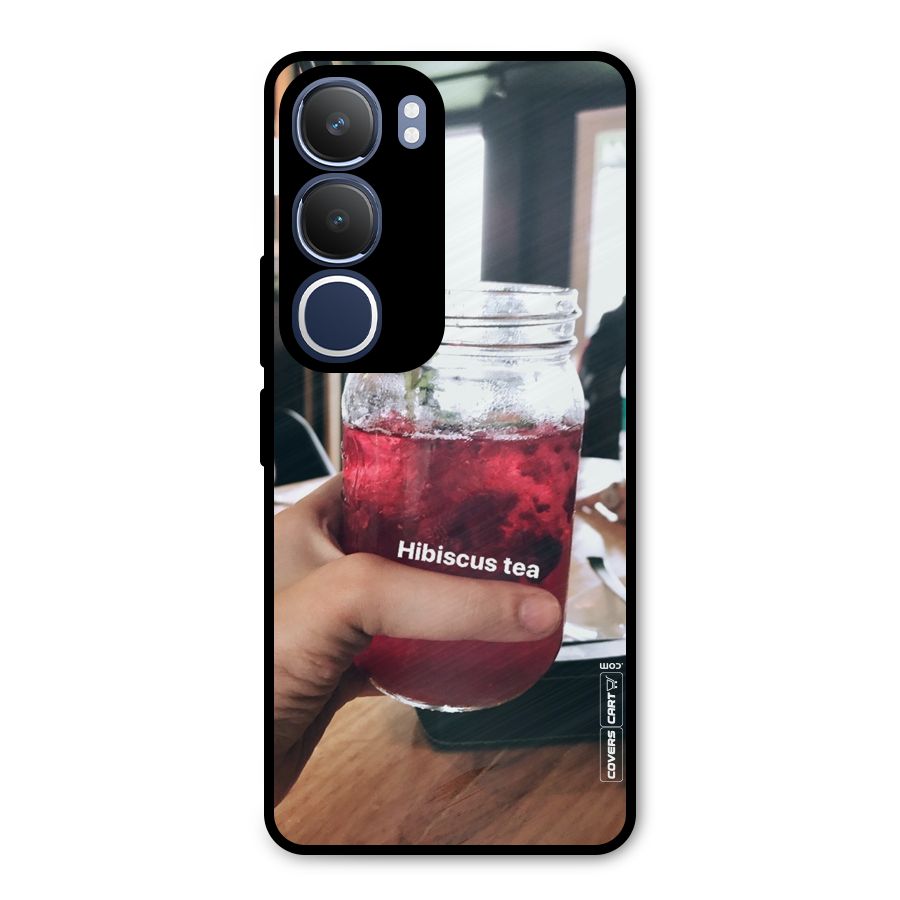 Hibiscus Tea Metal Back Case for Vivo Y29