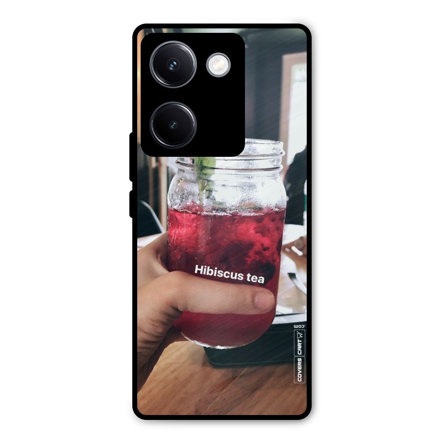Hibiscus Tea Metal Back Case for Vivo Y300 Plus