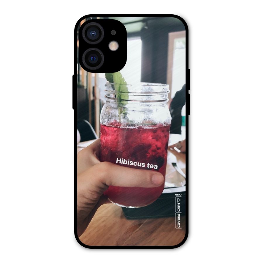 Hibiscus Tea Metal Back Case for iPhone 12 Mini