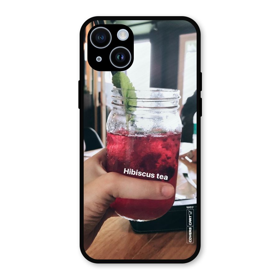 Hibiscus Tea Metal Back Case for iPhone 14