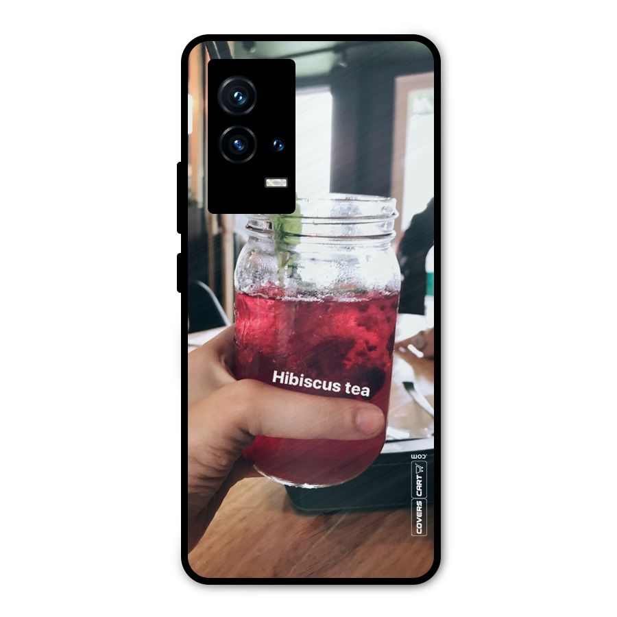 Hibiscus Tea Metal Back Case for iQOO 9 5G