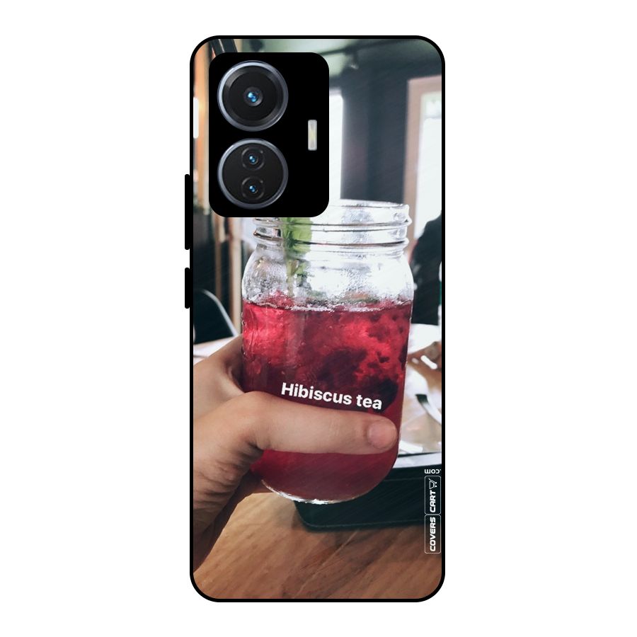Hibiscus Tea Metal Back Case for iQOO Z6 44W