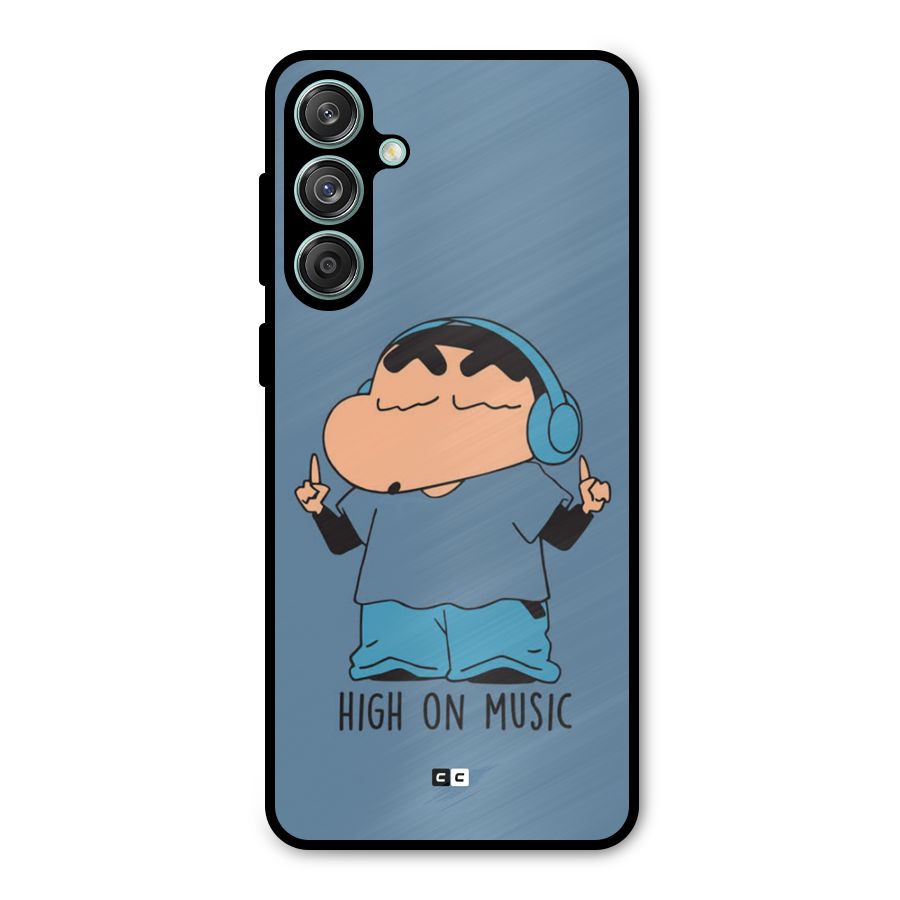 High On Music Metal Back Case for Galaxy M55 5G