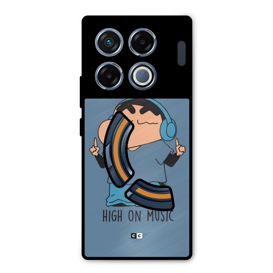 High On Music Metal Back Case for Infinix GT 20 Pro