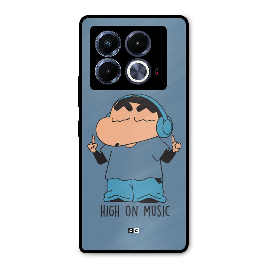 High On Music Metal Back Case for Infinix Note 40 5G