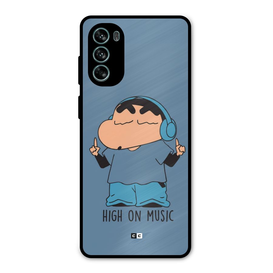 High On Music Metal Back Case for Moto G62