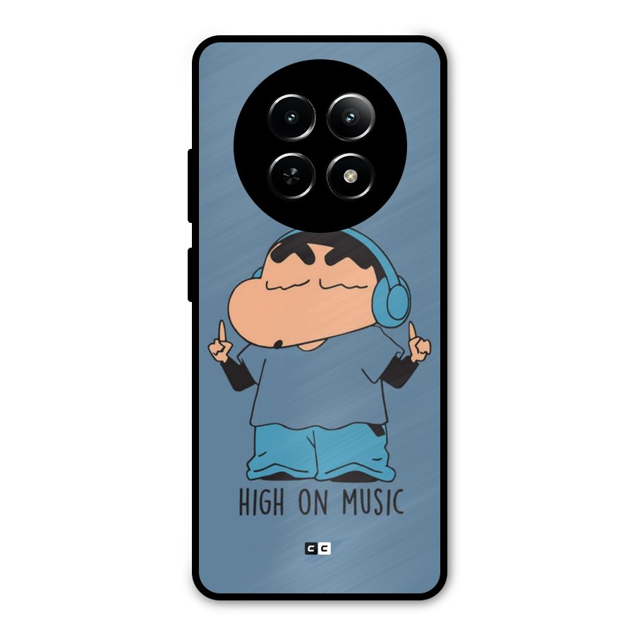 High On Music Metal Back Case for Realme 13