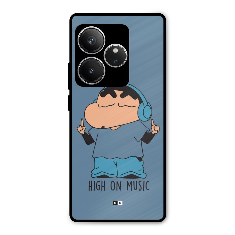 High On Music Metal Back Case for Realme GT 6