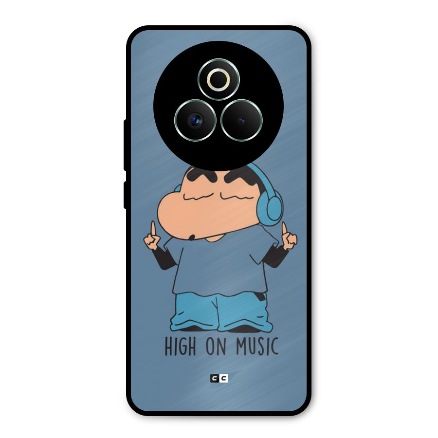 High On Music Metal Back Case for Realme P3 Pro