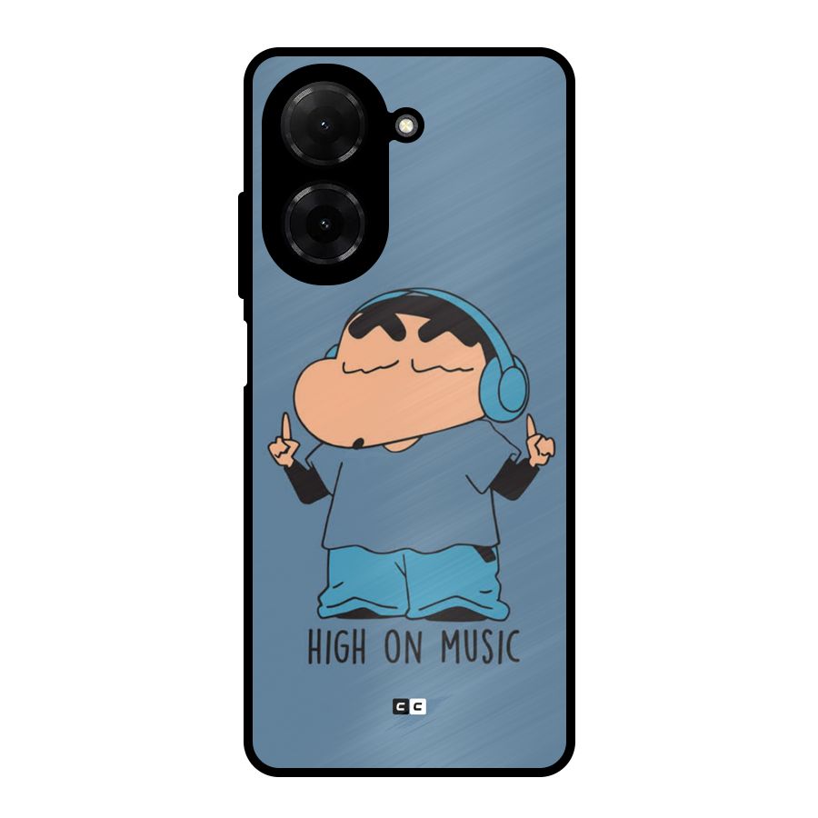 High On Music Metal Back Case for Redmi A5 4G