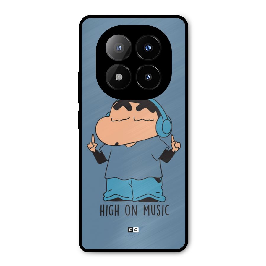 High On Music Metal Back Case for Redmi Note 14 Pro Plus 5G